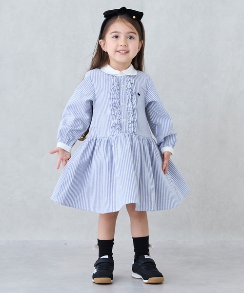 petit main(プティマイン)の「【POLO BCS】シャツワンピース(シャツワンピース・キッズ・ネイビー/ブルー/レッド・80cm/120cm/100cm/110cm/90cm/130cm)」の18枚目の写真