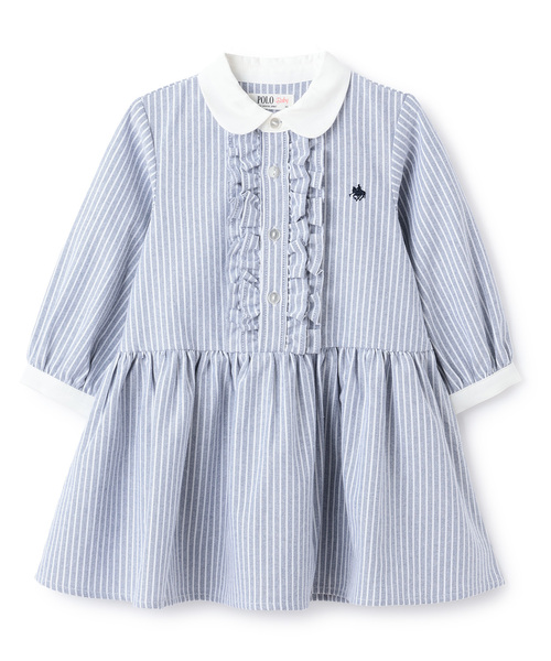 petit main(プティマイン)の「【POLO BCS】シャツワンピース(シャツワンピース・キッズ・ネイビー/ブルー/レッド・80cm/120cm/100cm/110cm/90cm/130cm)」の5枚目の写真