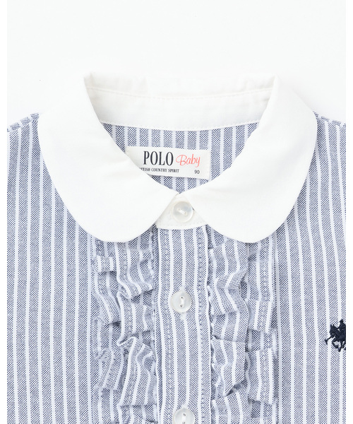 petit main(プティマイン)の「【POLO BCS】シャツワンピース(シャツワンピース・キッズ・ネイビー/ブルー/レッド・80cm/120cm/100cm/110cm/90cm/130cm)」の7枚目の写真