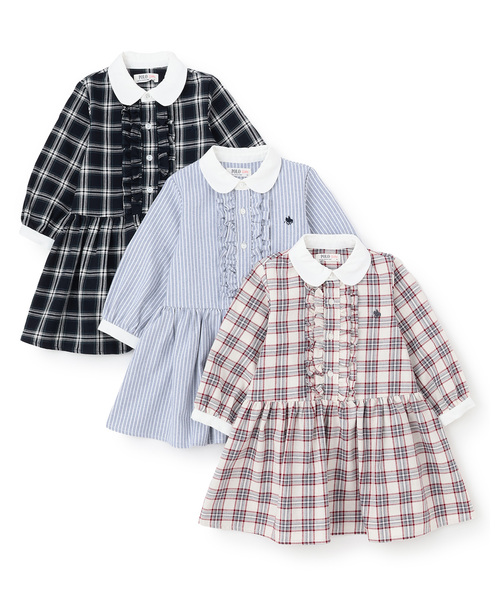 petit main(プティマイン)の「【POLO BCS】シャツワンピース(シャツワンピース・キッズ・ネイビー/ブルー/レッド・80cm/120cm/100cm/110cm/90cm/130cm)」の14枚目の写真