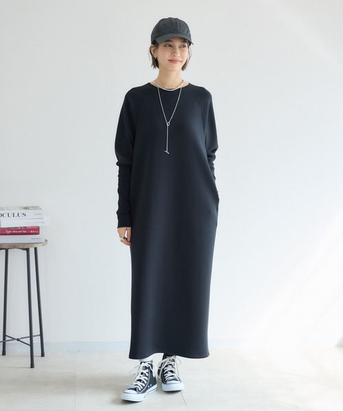 KATHARINE ROSS（キャサリンロス）の「【PILLINI/ピリーニ】MADE IN JAPAN モダンシルエットスフレワンピース（ワンピース・レディース・ブラック/チャコールグレー・MEDIUM）」の17枚目の写真