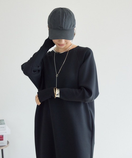 KATHARINE ROSS（キャサリンロス）の「【PILLINI/ピリーニ】MADE IN JAPAN モダンシルエットスフレワンピース（ワンピース・レディース・ブラック/チャコールグレー・MEDIUM）」の16枚目の写真