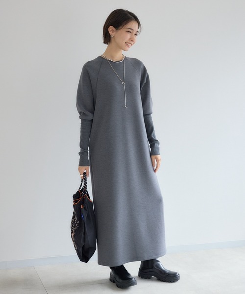 KATHARINE ROSS（キャサリンロス）の「【PILLINI/ピリーニ】MADE IN JAPAN モダンシルエットスフレワンピース（ワンピース・レディース・ブラック/チャコールグレー・MEDIUM）」の22枚目の写真