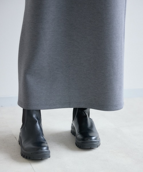 KATHARINE ROSS（キャサリンロス）の「【PILLINI/ピリーニ】MADE IN JAPAN モダンシルエットスフレワンピース（ワンピース・レディース・ブラック/チャコールグレー・MEDIUM）」の9枚目の写真