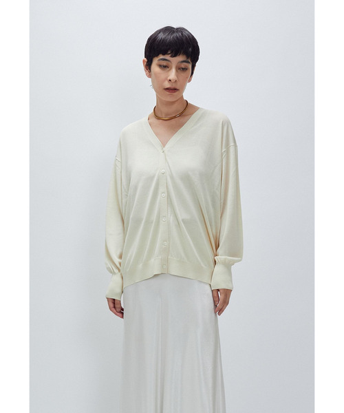 1er Arrondissement(プルミエアロンディスモン)の「アセテートウールカーディガン(ニット/セーター・レディース・ブラウン系その他5/イエロー系その他6/ブラック系その他3・FREE)」の12枚目の写真