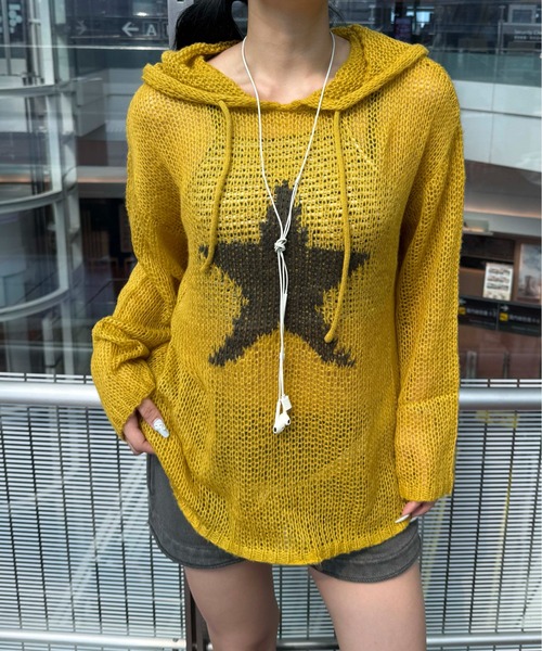 スターシアーフードニット（ニット/セーター）｜sedacle（セダクル）の