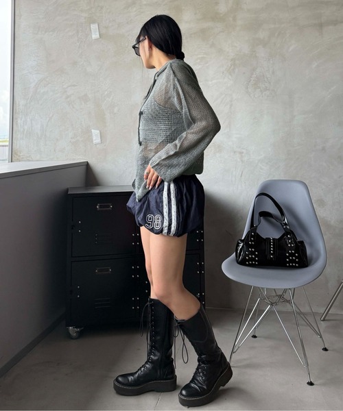 sedacle（セダクル）の「スターシアーフードニット（ニット/セーター・レディース・マスタード/ボルドー/グレー・SMALL/MEDIUM/LARGE）」の9枚目の写真