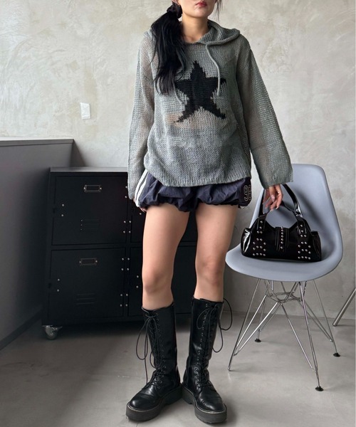 スターシアーフードニット（ニット/セーター）｜sedacle（セダクル）の