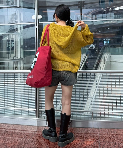 OTTOLINGER フード付きニットセーター XS ブラック/ベージュ OTTOLINGER フード付きニットセーター XS ブラック/ベージュ