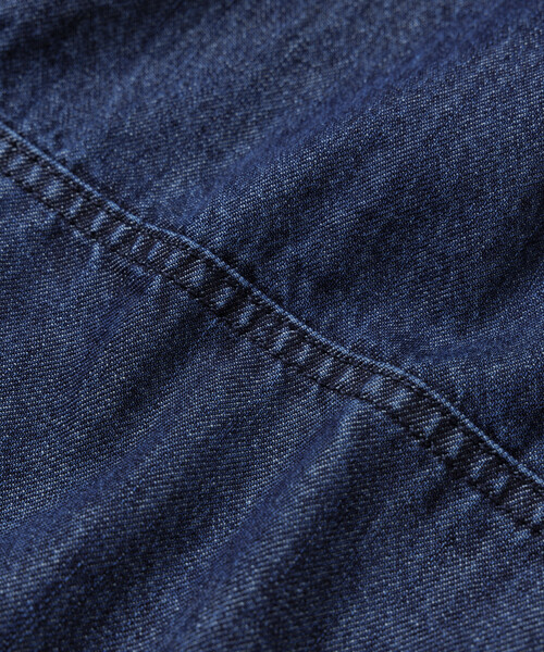 HINSON（ヒンソン）の「HINSON/ヒンソン デニムハンティング ダブルニー ワークパンツ/ワイドテーパード シルエット（デニムパンツ・メンズ・サックスブルー/その他13/ネイビー・LARGE/MEDIUM）」の18枚目の写真