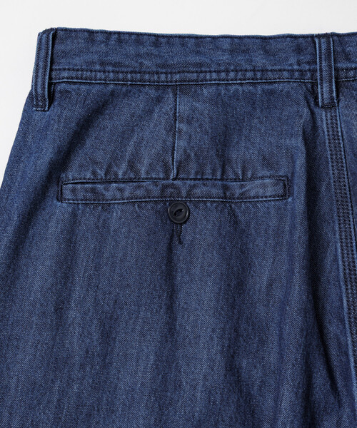HINSON（ヒンソン）の「HINSON/ヒンソン デニムハンティング ダブルニー ワークパンツ/ワイドテーパード シルエット（デニムパンツ・メンズ・サックスブルー/その他13/ネイビー・LARGE/MEDIUM）」の21枚目の写真