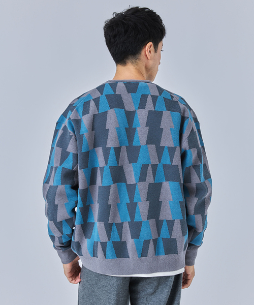 EDIFICE（エディフィス）の「ジャガード シェニール ヤーン V カーディガン（カーディガン/ボレロ・メンズ・ブルー/ネイビー/ブラック・LARGE/MEDIUM）」の16枚目の写真