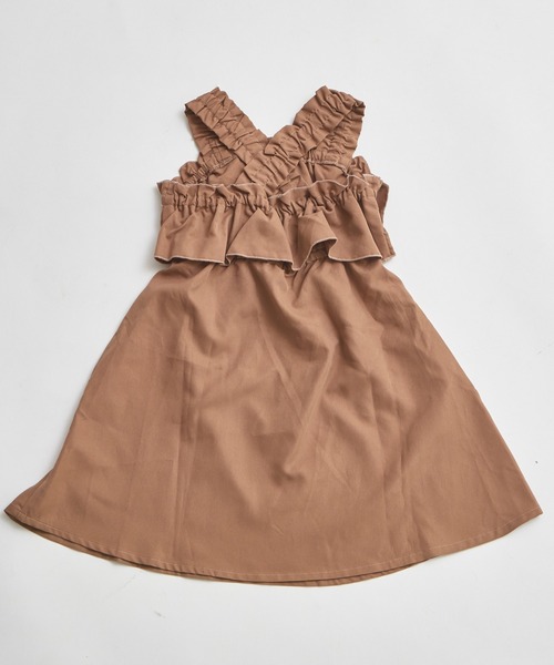 pairmanon（ペアマノン）の「フリル ジャンパースカート（ジャンパースカート・キッズ・チャコールグレー/ブラウン系その他・100/110/120/130/140/150/90）」の14枚目の写真