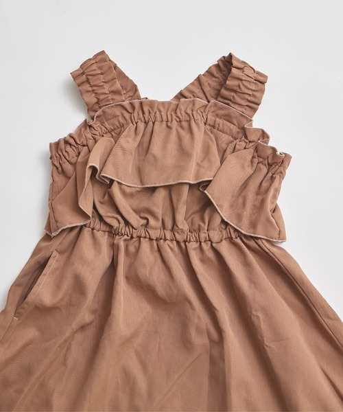 pairmanon（ペアマノン）の「フリル ジャンパースカート（ジャンパースカート・キッズ・チャコールグレー/ブラウン系その他・100/110/120/130/140/150/90）」の15枚目の写真