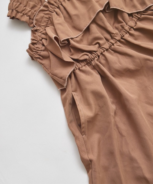 pairmanon（ペアマノン）の「フリル ジャンパースカート（ジャンパースカート・キッズ・チャコールグレー/ブラウン系その他・100/110/120/130/140/150/90）」の16枚目の写真