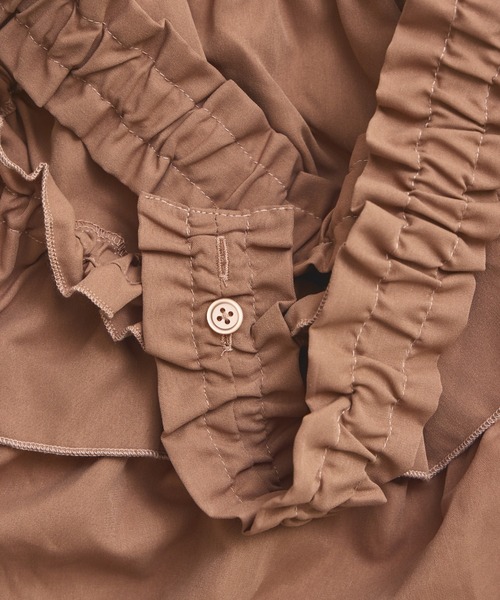 pairmanon（ペアマノン）の「フリル ジャンパースカート（ジャンパースカート・キッズ・チャコールグレー/ブラウン系その他・100/110/120/130/140/150/90）」の17枚目の写真