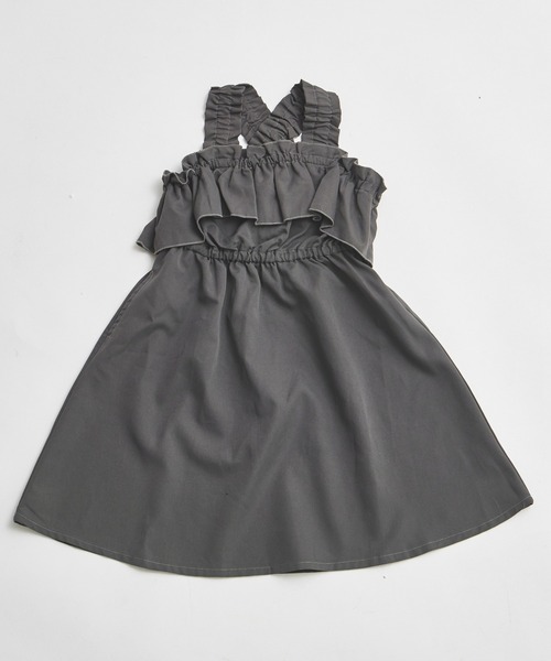 pairmanon（ペアマノン）の「フリル ジャンパースカート（ジャンパースカート・キッズ・チャコールグレー/ブラウン系その他・100/110/120/130/140/150/90）」の18枚目の写真
