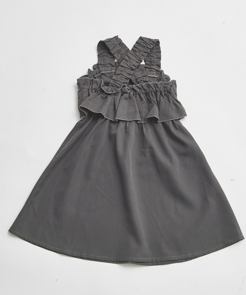 pairmanon（ペアマノン）の「フリル ジャンパースカート（ジャンパースカート・キッズ・チャコールグレー/ブラウン系その他・100/110/120/130/140/150/90）」の19枚目の写真