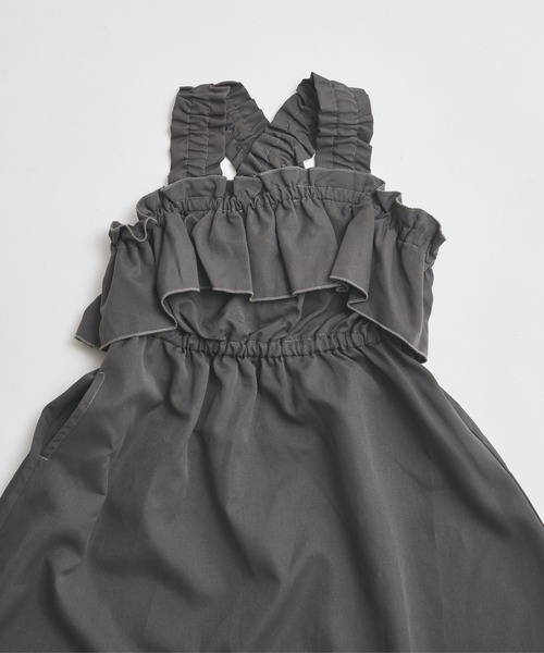 pairmanon（ペアマノン）の「フリル ジャンパースカート（ジャンパースカート・キッズ・チャコールグレー/ブラウン系その他・100/110/120/130/140/150/90）」の20枚目の写真
