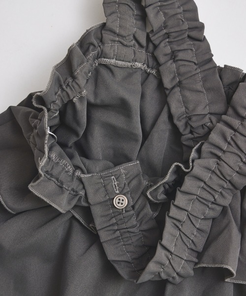 pairmanon（ペアマノン）の「フリル ジャンパースカート（ジャンパースカート・キッズ・チャコールグレー/ブラウン系その他・100/110/120/130/140/150/90）」の22枚目の写真