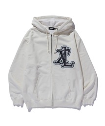 XLARGE | PATCHED THERMAL ZIP UP HOODED SWEATSHIRT(パーカー)