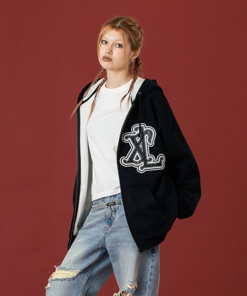 XLARGE（エクストララージ）の「PATCHED THERMAL ZIP UP HOODED
