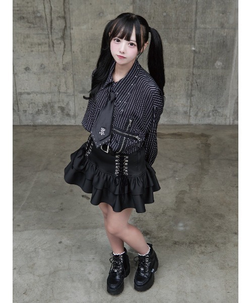 TRAVAS TOKYO/トラバス トーキョー』コルセットティアードスカート