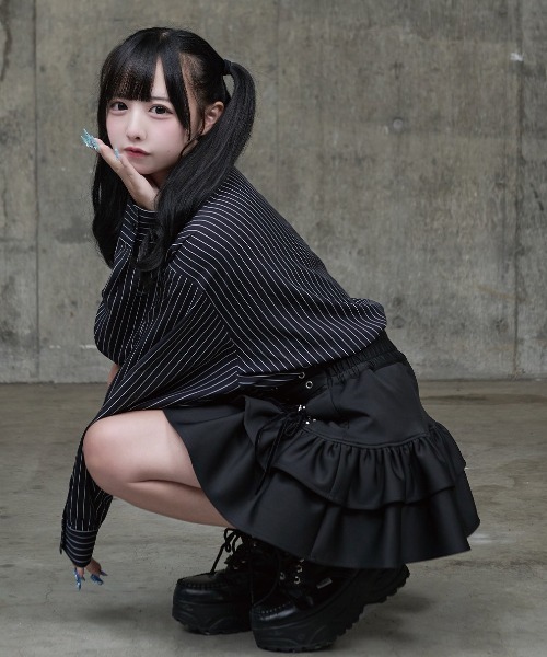 TRAVAS TOKYO/トラバス トーキョー』コルセットティアードスカート