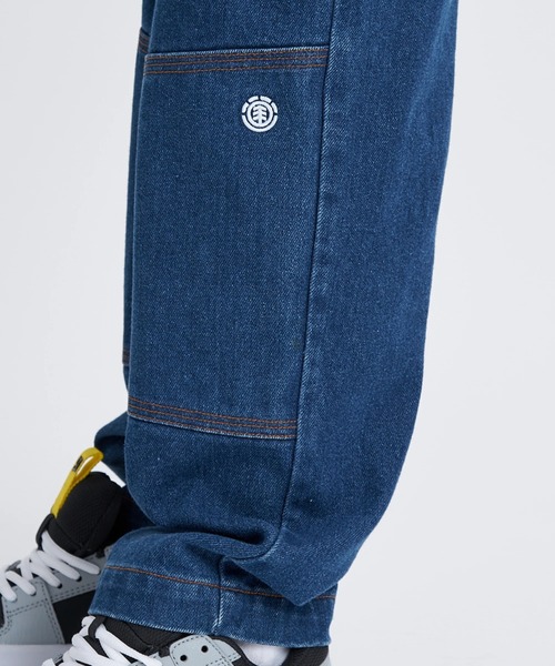 ELEMENT(エレメント)の「ELEMENT キッズ SHOD PANTS STD WKNEE デニムパンツ 【2025年秋冬モデル】/エレメントキッズウエストゴムテーパードデニムパンツ(デニムパンツ・キッズ・ブラック系その他/ボルドー・MEDIUM/LARGE/X-LARGE/SMALL)」の9枚目の写真