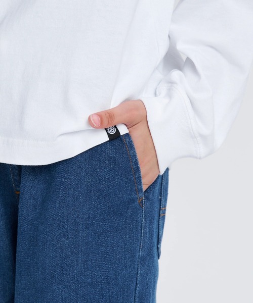 ELEMENT(エレメント)の「ELEMENT キッズ SHOD PANTS STD WKNEE デニムパンツ 【2025年秋冬モデル】/エレメントキッズウエストゴムテーパードデニムパンツ(デニムパンツ・キッズ・ブラック系その他/ボルドー・MEDIUM/LARGE/X-LARGE/SMALL)」の11枚目の写真