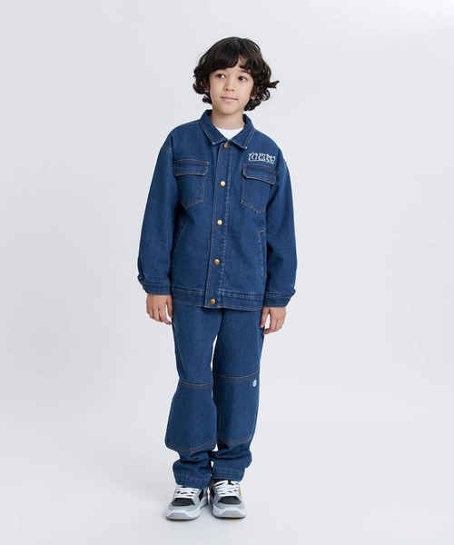 ELEMENT(エレメント)の「ELEMENT キッズ SHOD PANTS STD WKNEE デニムパンツ 【2025年秋冬モデル】/エレメントキッズウエストゴムテーパードデニムパンツ(デニムパンツ・キッズ・ブラック系その他/ボルドー・MEDIUM/LARGE/X-LARGE/SMALL)」の15枚目の写真