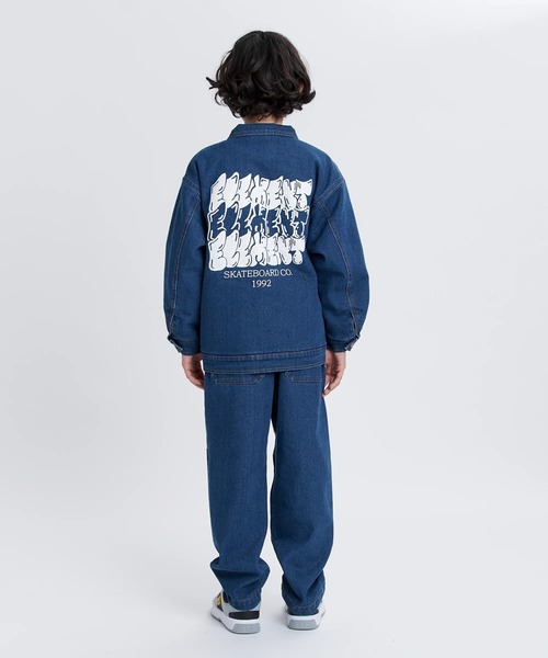 ELEMENT(エレメント)の「ELEMENT キッズ SHOD PANTS STD WKNEE デニムパンツ 【2025年秋冬モデル】/エレメントキッズウエストゴムテーパードデニムパンツ(デニムパンツ・キッズ・ブラック系その他/ボルドー・MEDIUM/LARGE/X-LARGE/SMALL)」の16枚目の写真