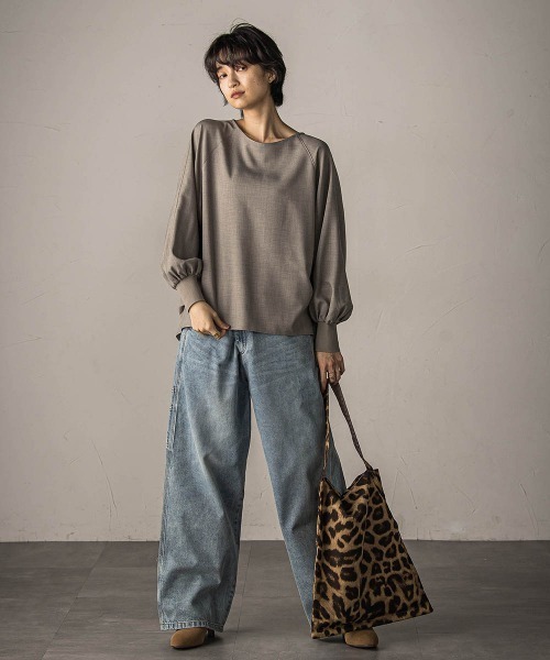 MAYSON GREY（メイソングレイ）の「2WAYウエストペインターデニムパンツ≪洗濯機で洗える≫（デニムパンツ・レディース・ブルー・M）」の16枚目の写真