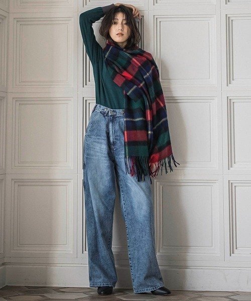 MAYSON GREY（メイソングレイ）の「2WAYウエストペインターデニムパンツ≪洗濯機で洗える≫（デニムパンツ・レディース・ブルー・M）」の19枚目の写真