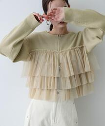 SENSE OF PLACE by URBAN RESEARCH | 『洗濯可』ダブルジップフリルニットカーディガン(ニット/セーター)