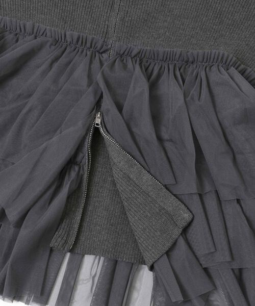 ダブルジップフリルニットカーディガン（ニット/セーター）｜SENSE OF