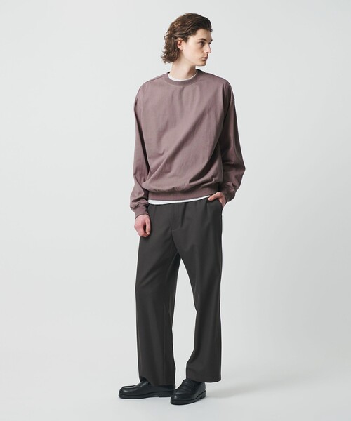 BEAUTY&YOUTH UNITED ARROWS(ビューティーアンドユースユナイテッドアローズ)の「ヘビーガスコットン クルーネック スウェット(スウェット・メンズ・ライトグレー/ライラック/ブラック・L/XL/M/S)」の4枚目の写真