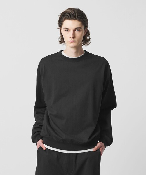 BEAUTY&YOUTH UNITED ARROWS(ビューティーアンドユースユナイテッドアローズ)の「ヘビーガスコットン クルーネック スウェット(スウェット・メンズ・ライトグレー/ライラック/ブラック・L/XL/M/S)」の5枚目の写真