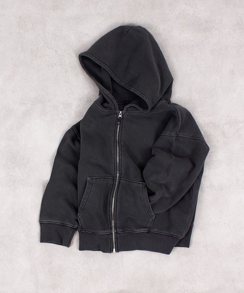 MARKEY'S（マーキーズ）の「ピグメントパーカー（パーカー・キッズ・チャコール/ブルー/ライトピンク・150/140/130/120/110/100/90）」の5枚目の写真