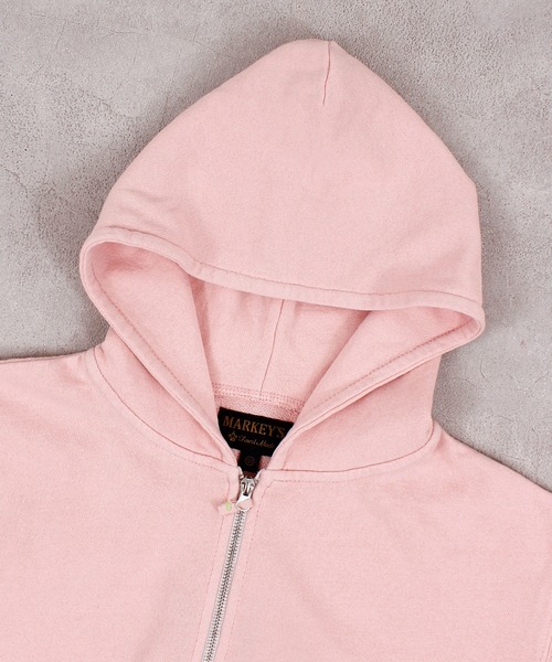 MARKEY'S（マーキーズ）の「ピグメントパーカー（パーカー・キッズ・チャコール/ブルー/ライトピンク・150/140/130/120/110/100/90）」の14枚目の写真