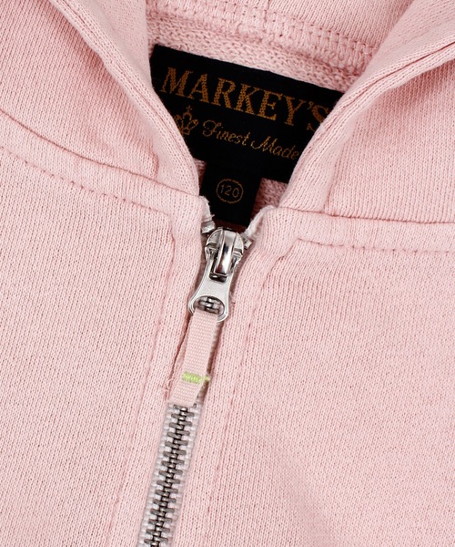 MARKEY'S（マーキーズ）の「ピグメントパーカー（パーカー・キッズ・チャコール/ブルー/ライトピンク・150/140/130/120/110/100/90）」の18枚目の写真