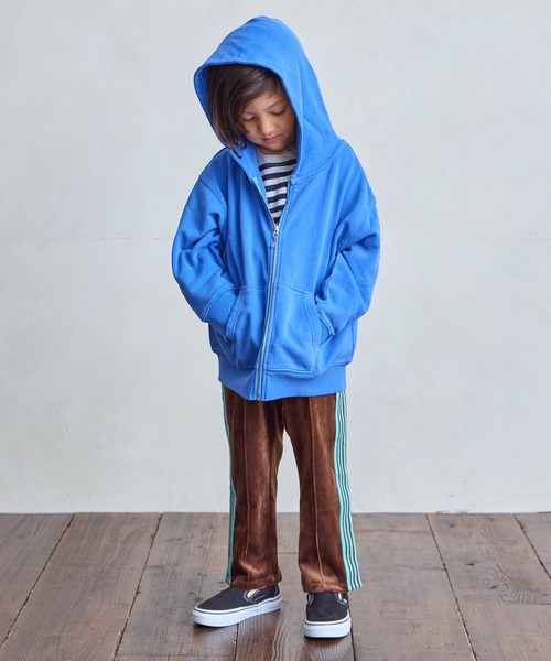 MARKEY'S（マーキーズ）の「ピグメントパーカー（パーカー・キッズ・チャコール/ブルー/ライトピンク・150/140/130/120/110/100/90）」の8枚目の写真