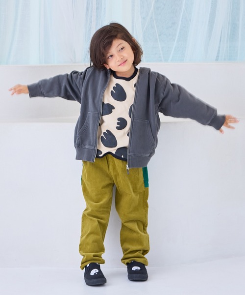 MARKEY'S（マーキーズ）の「ピグメントパーカー（パーカー・キッズ・チャコール/ブルー/ライトピンク・150/140/130/120/110/100/90）」の6枚目の写真