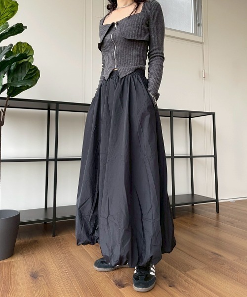 AMAIL（アマイル）の「Balloon Skirt（スカート・レディース・ブラック・FREE）」の4枚目の写真