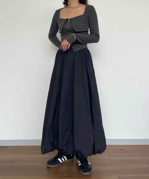 AMAIL（アマイル）の「Balloon Skirt（スカート・レディース・ブラック・FREE）」の6枚目の写真