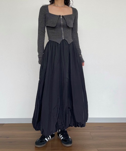 AMAIL（アマイル）の「Balloon Skirt（スカート・レディース・ブラック・FREE）」の8枚目の写真
