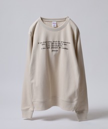 ＆soiree（アンドソワレ）の「&soiree メッセージ刺繍裏毛スウェットクルーネックプルオーバー（スウェット）」