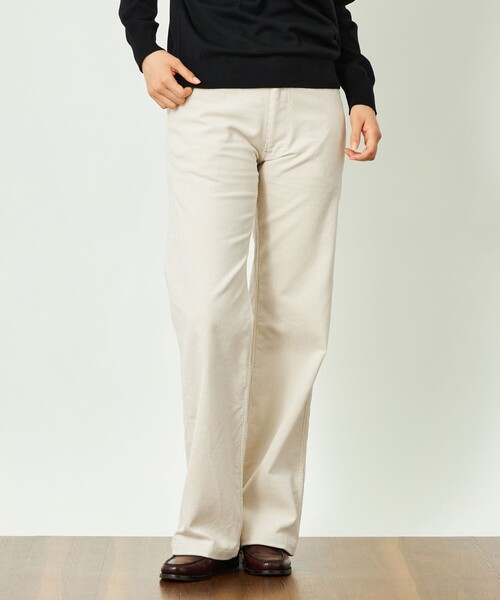 MACKINTOSH PHILOSOPHY(マッキントッシュ フィロソフィー)の「GREY LABEL コーデュロイフレアパンツ(その他パンツ・レディース・ブラック/ホワイト系その他/ダークネイビー・2/5)」の2枚目の写真