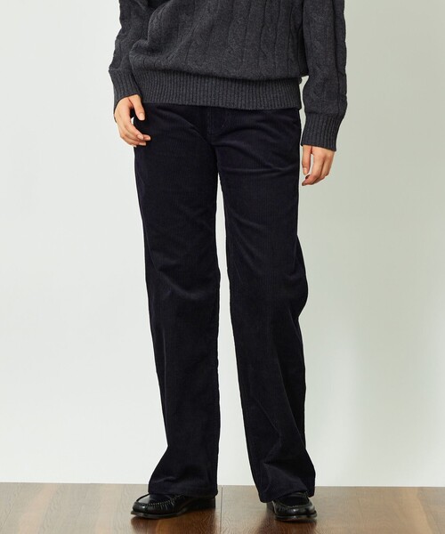 MACKINTOSH PHILOSOPHY(マッキントッシュ フィロソフィー)の「GREY LABEL コーデュロイフレアパンツ(その他パンツ・レディース・ブラック/ホワイト系その他/ダークネイビー・2/5)」の3枚目の写真