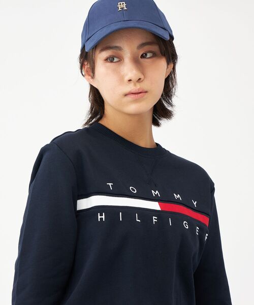 TOMMY HILFIGER(トミーヒルフィガー)の「【オンライン限定】TINOフレンチテリースウェット(スウェット・メンズ・グレー/ネイビー/ホワイト・MEDIUM/SMALL/XX-LARGE/LARGE/X-LARGE/X-SMALL)」の2枚目の写真